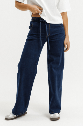 Palazzo Jeans - Indigo wash - HLD713 IND - All About A Girl