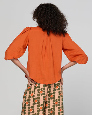 Pari Shirt - Rust - SS26SH03-01 - All About A Girl