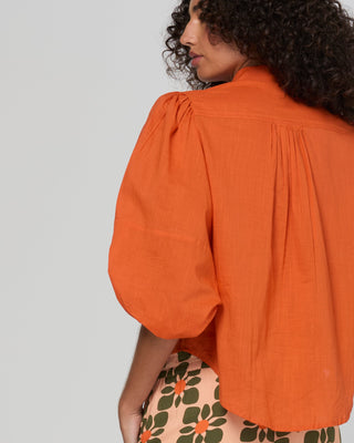Pari Shirt - Rust - SS26SH03-01 - All About A Girl