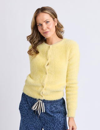 Paris Cardigan - Pale Lemon