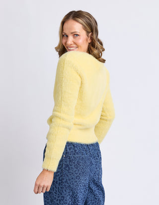 Paris Cardigan - Pale Lemon