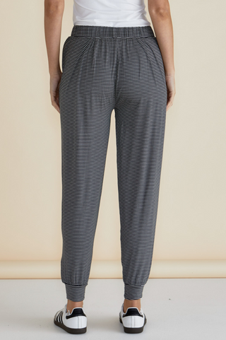 Paris Pants - Charcoal Stripe