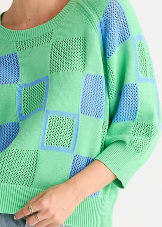 Patch Pointelle Top - Jelly Mint - ZP8817 jelly Mint - All About A Girl