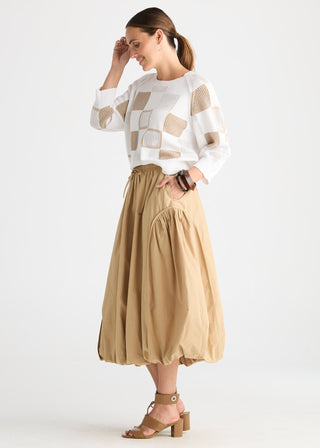 Patch Pointelle Top - White - ZP8817 WHITE - All About A Girl