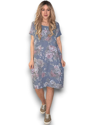 Jungle Dress - Petrol Scarlett Rose