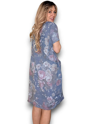 Jungle Dress - Petrol Scarlett Rose
