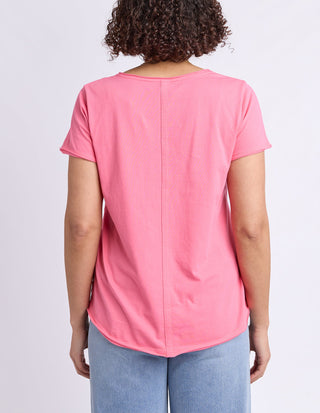 Pima Vee Tee Shirt - Lemonade Pink - 81X4476.PLE - All About A Girl