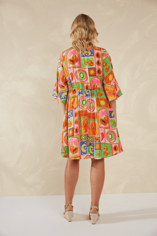 Portofino Tie Dress - Spritz - 7789206 - All About A Girl