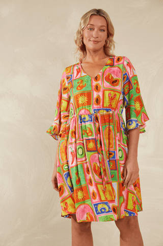 Portofino Tie Dress - Spritz - 7789206 - All About A Girl
