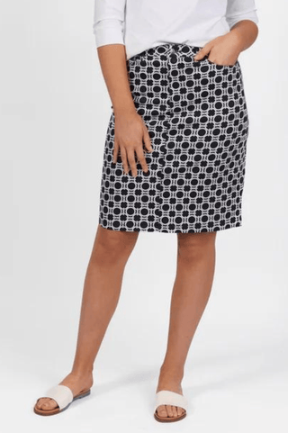 Printed Lightweight Skirt - Arlo - 372AV - All About A Girl