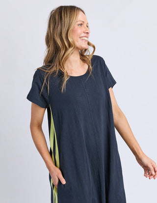 Recovery Dress - Navy with Yellow - 5543112.YNAV - All About A Girl