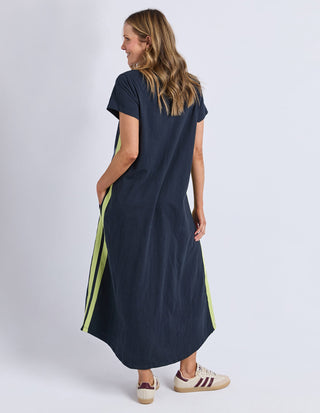 Recovery Dress - Navy with Yellow - 5543112.YNAV - All About A Girl