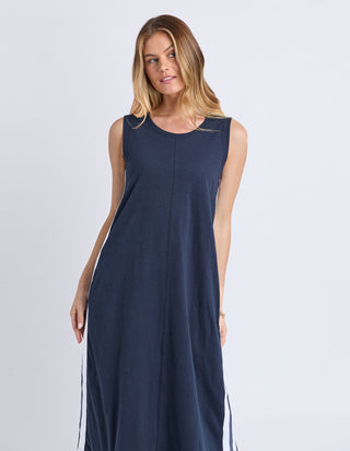 Recovery Tank Dress - Navy/White