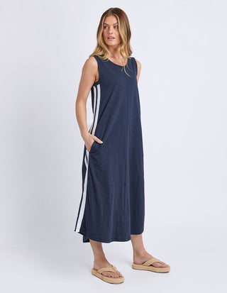 Recovery Tank Dress - Navy/White
