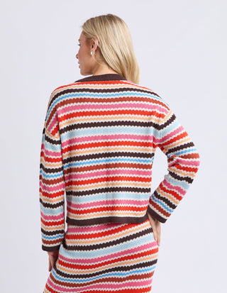 Retro Reef Long Sleeve Knit - Multi - 8188004.MULTI - All About A Girl