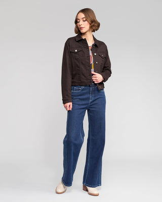 Rider Denim Jacket - Chocolate SS - 2053k - All About A Girl