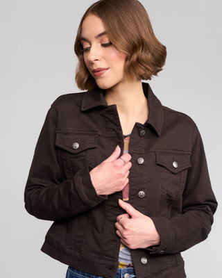 Rider Denim Jacket - Chocolate SS - 2053k - All About A Girl