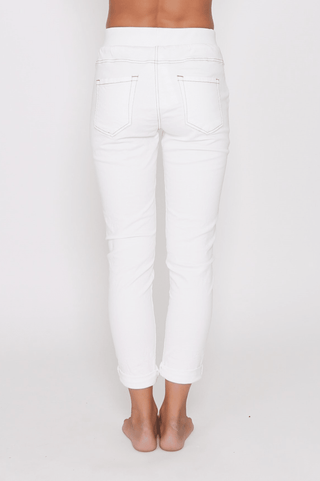 Riley Joggers - White -  - All About A Girl