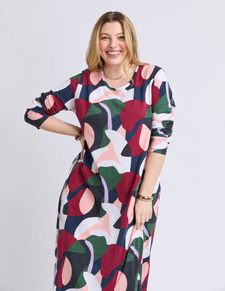 Ronja Dress - Abstract Print - 8178079.MULTI - All About A Girl