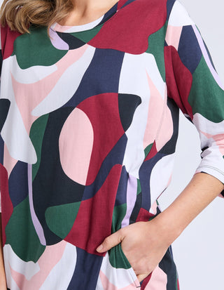 Ronja Dress - Abstract Print - 8178079.MULTI - All About A Girl