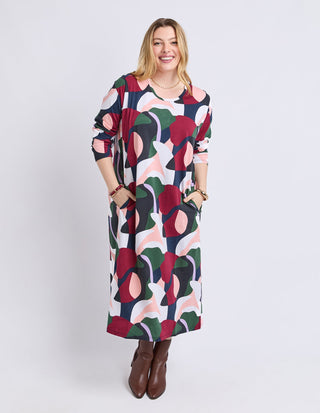 Ronja Dress - Abstract Print - 8178079.MULTI - All About A Girl