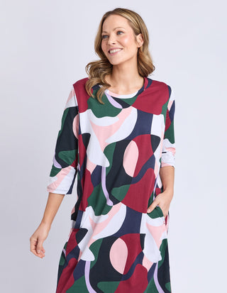 Ronja Dress - Abstract Print - 8178079.MULTI - All About A Girl