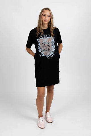Federation Rush Dress Love Club Black, Front view | AAAG