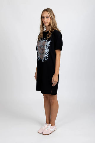 Federation Rush Dress Love Club Black, Side view | AAAG