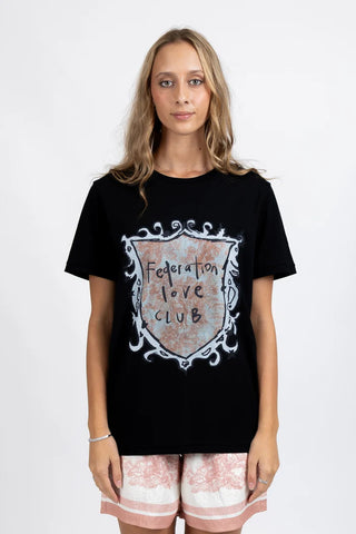Federation Rush Tee Love Club Black, Front view | AAAG