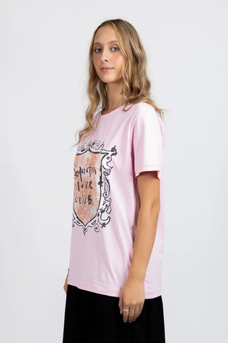 Federation Rush Tee Love Club Pink, Side view | AAAG