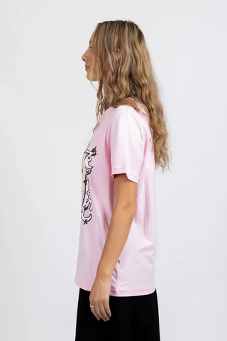 Federation Rush Tee Love Club Pink, Detail | AAAG