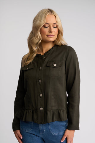 Sawyer Jacket - Khaki - 2047N - All About A Girl