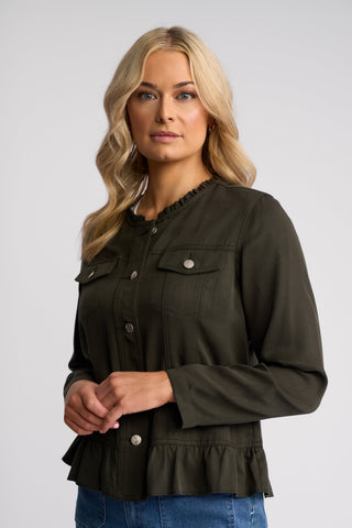 Sawyer Jacket - Khaki - 2047N - All About A Girl