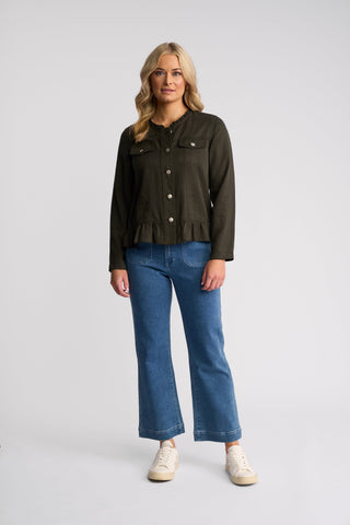 Sawyer Jacket - Khaki - 2047N - All About A Girl