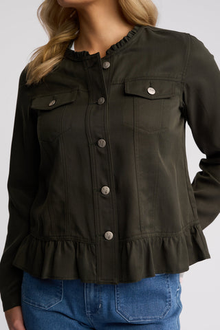 Sawyer Jacket - Khaki - 2047N - All About A Girl