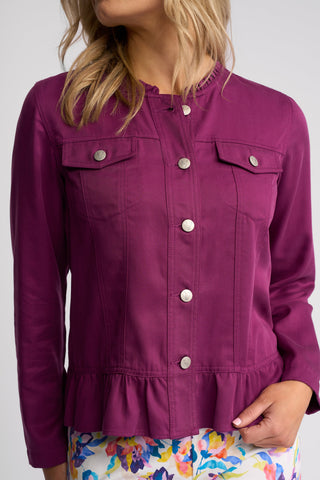 Sawyer Jacket - Plum - 2047N - All About A Girl