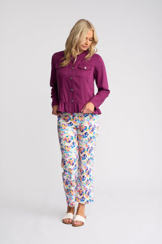 Sawyer Jacket - Plum - 2047N - All About A Girl