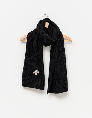 Scarves - Black With Cross