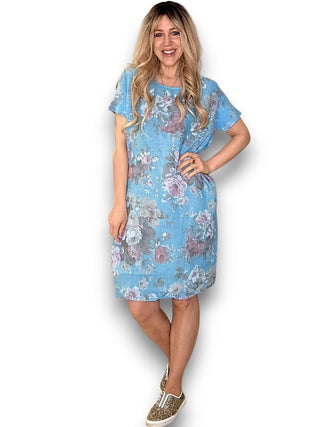 Scarlett Rose Jungle Dress - Turquoise