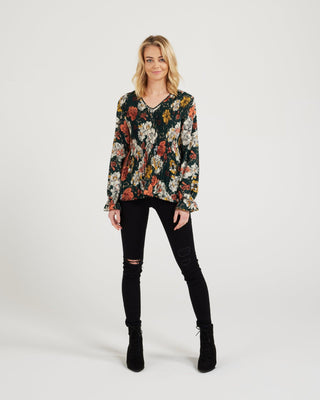 Seduce Olivia Top - Forest Floral - S8000-1 - allaboutagirl