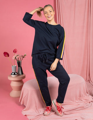 Sella Lounge Pants - Navy - 8178064.NAVY - All About A Girl