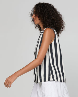 Shiro Top - Mono Stripe - SS26TP44 - All About A Girl
