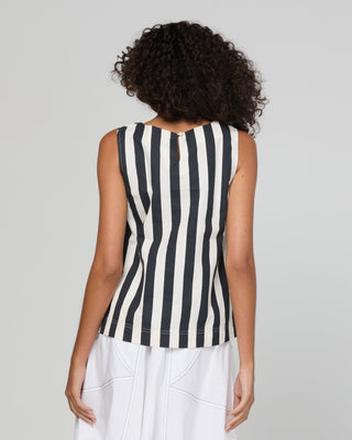 Shiro Top - Mono Stripe - SS26TP44 - All About A Girl
