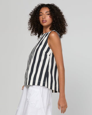 Shiro Top - Mono Stripe - SS26TP44 - All About A Girl