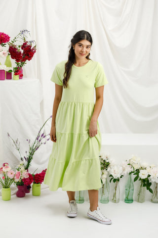 Short Sleeve Kendall Dress - Lime - HL388 08 - allaboutagirl