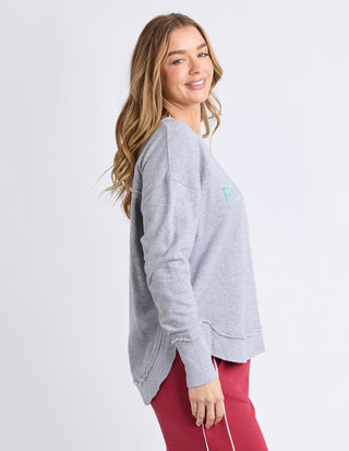 Simplified Confetti Sweatshirt - Grey Marle
