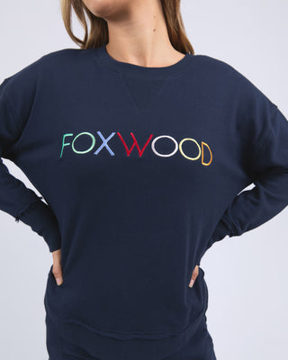 Simplified Confetti Sweatshirt - Navy