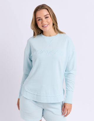 Simplified Sweatshirt - Cool Blue - 55X0104.PBLU - All About A Girl
