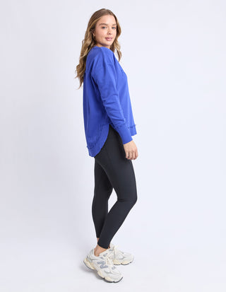 Simplified Sweatshirt - Dazzling Blue - 55X0104.DBLU - All About A Girl