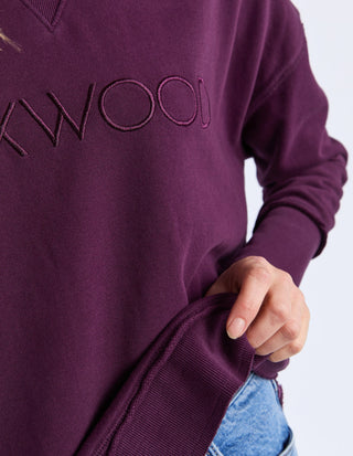 Simplified Sweatshirt - Plum - 55X0104.PLUM - All About A Girl